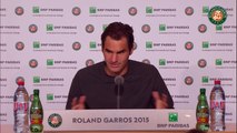 20. Press conference Roger Federer 2015 French Open   Quarterfinals