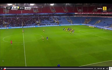 Crazy goalkeeper goal from own half - Haakon Oppdal-Håkon Oppdal - Valerenga-Start 25.09.15