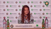 26. Press conference Lucie Safarova 2015 French Open   4th Round