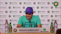 28. Press conference Roger Federer 2015 French Open   4th Round