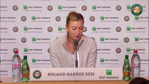 29. Press conference Maria Sharapova 2015 French Open   4th Round