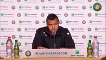 30. Press conference Jo-Wilfried Tsonga 2015 French Open   4th Round