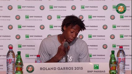 40. Press conference Gaël Monfils 2015 French Open   R32
