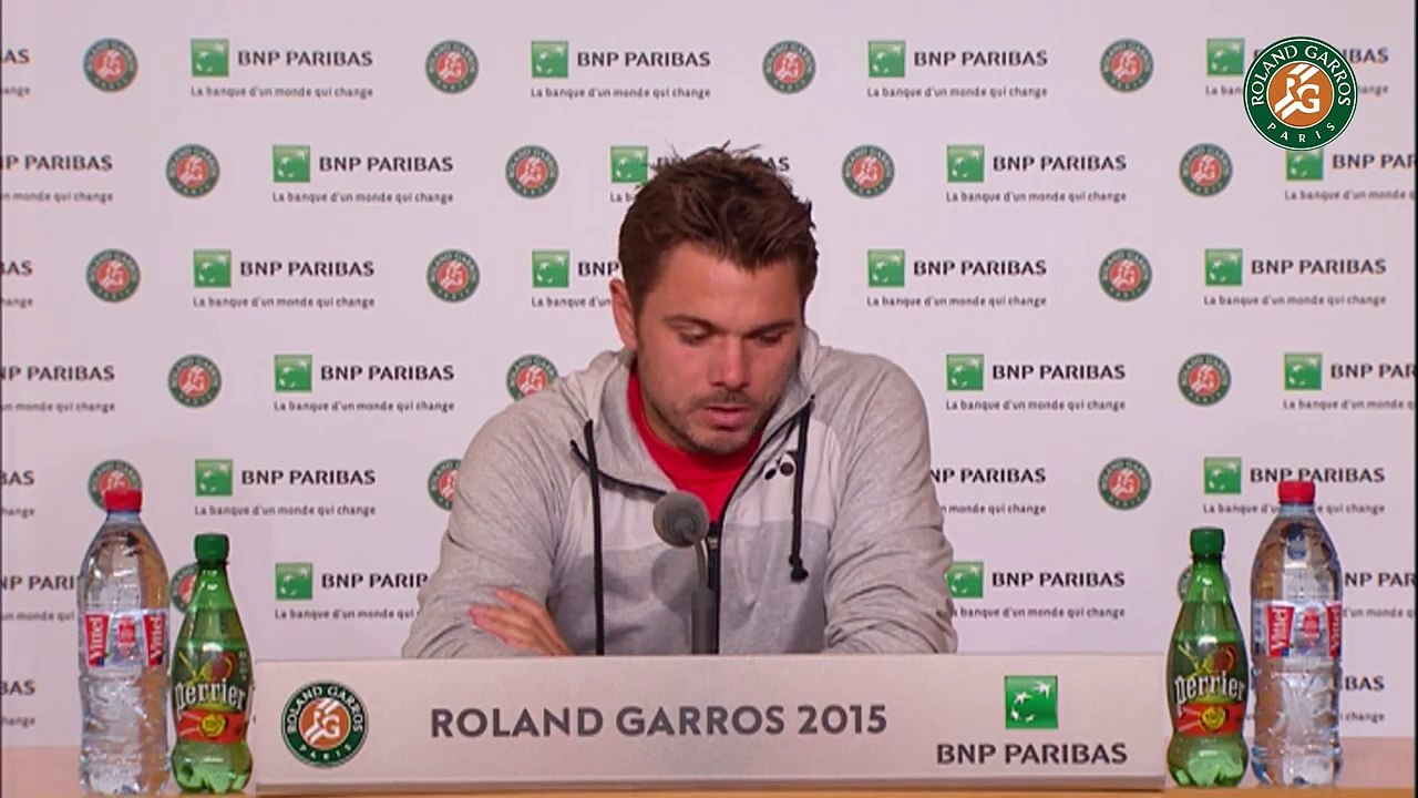 44. Press conference Stanislas Wawrinka 2015 French Open   R32