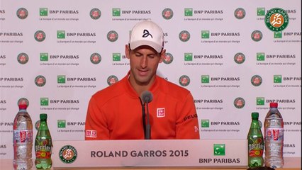 47. Press conference Novak Djokovic 2015 French Open   R64