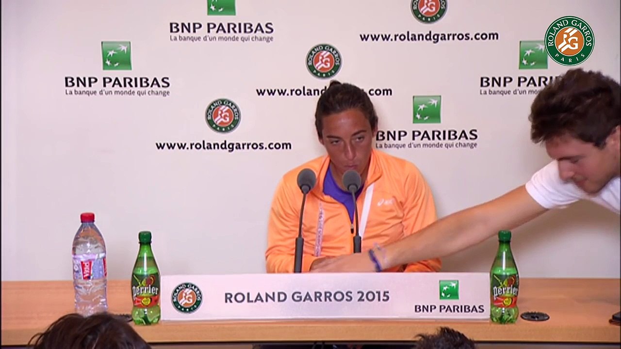 48. Press conference Francesca Schiavone 2015 French Open   R64