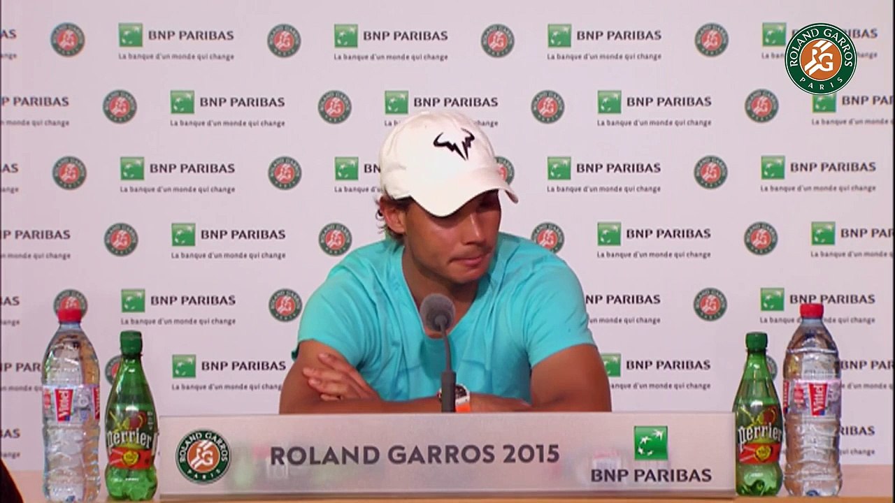 52. Press conference Rafael Nadal 2015 French Open   R64