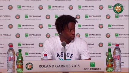 55. Press conference Gaël Monfils 2015 French Open   R64