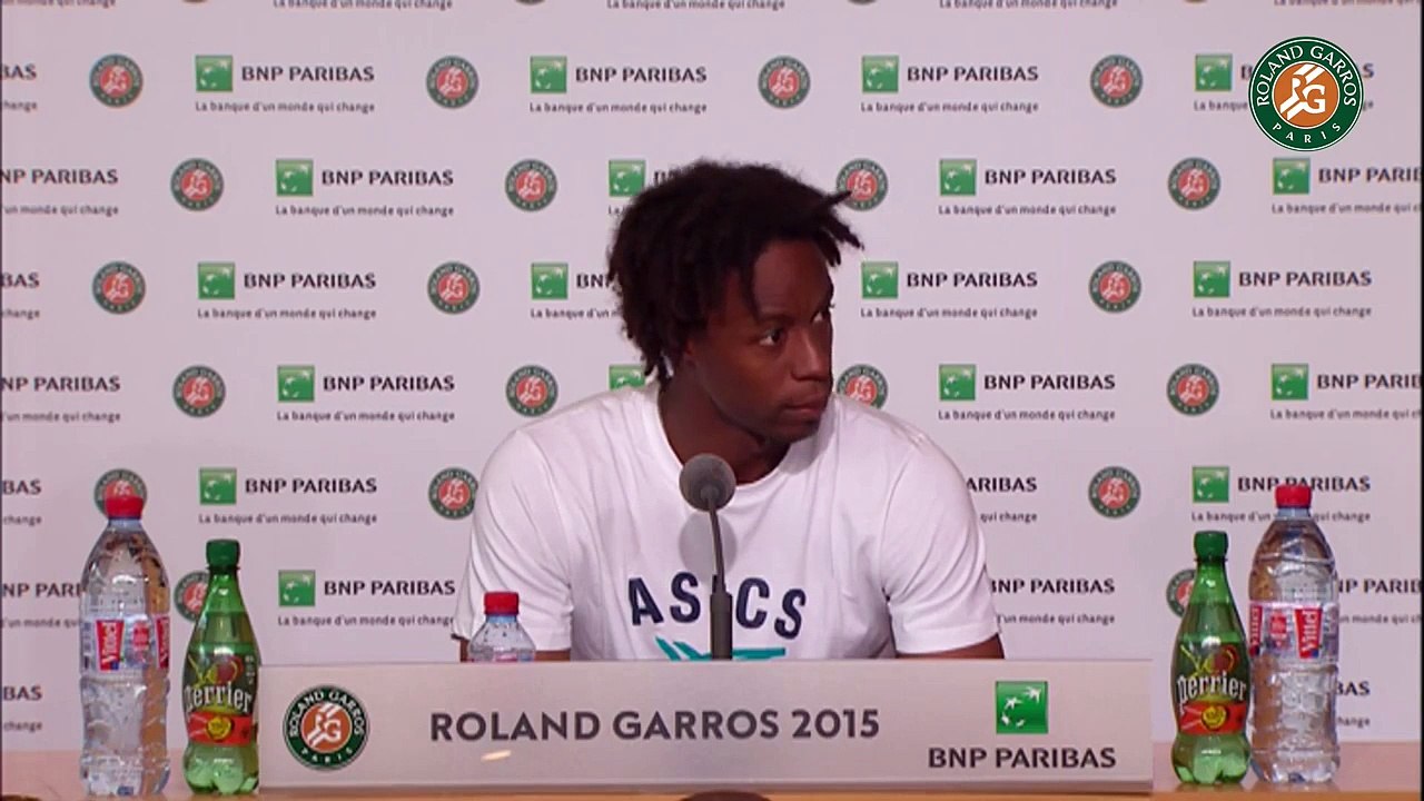 55. Press conference Gaël Monfils 2015 French Open   R64
