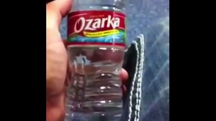 How to drink a bottle of water in 1 second