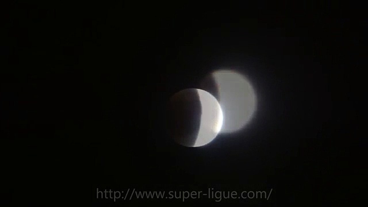 Éclipse de lune 2015 vue de Québec