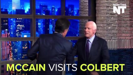 Colbert Audience Boos John McCain Over Obama Dig
