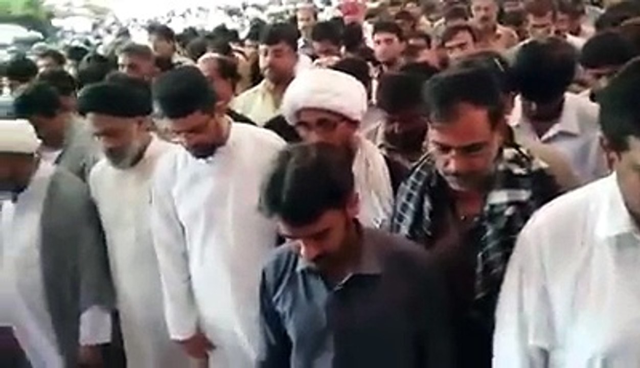 Namaz e janaza of shaheed Syed Amir hyder shah
