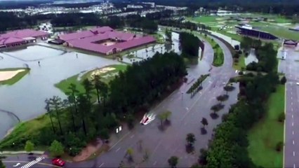 Drone footage captures the floods in South Carolina