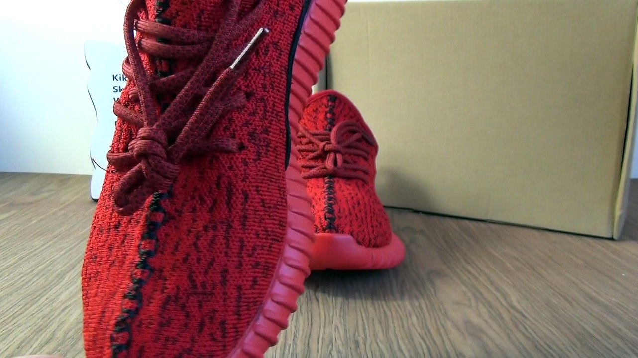AUTHENTIC ADIDAS YEEZY 350 BOOST LOW RED
