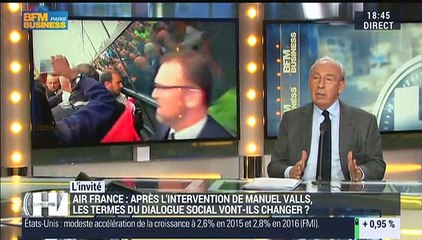 Violences à Air France: Manuel Valls "a eu raison d'intervenir", Jean-François Pilliard - 06/10