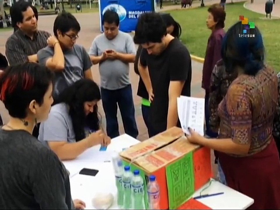 Peruvian Left Holds Presidential Primary Elections