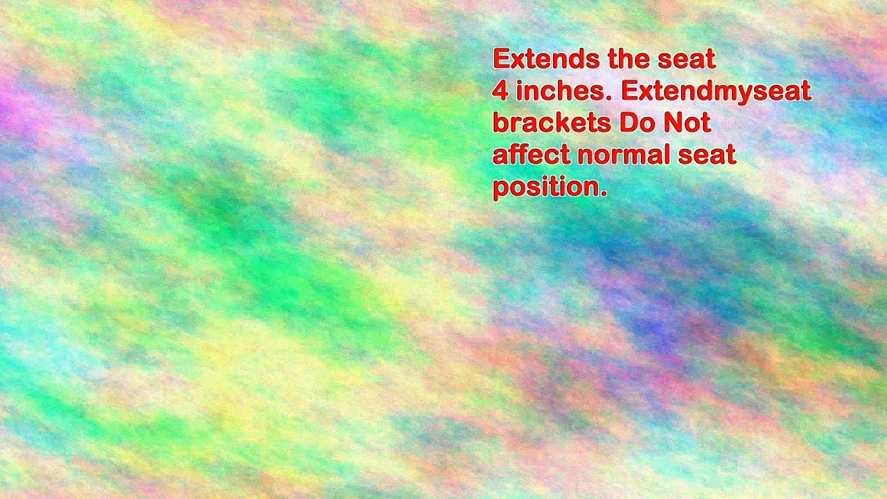 20032008 Toyota Matrix Seat Extension Brackets Driver and Passenger Side