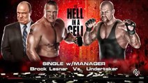 Undertaker vs. Brock Lesnar | Hell in a Cell 2015 | WWE 2K15 Gameplay