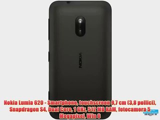 Nokia Lumia 620 - Smartphone touchscreen 97 cm (38 pollici) Snapdragon S4 Dual Core 1 GHz 512