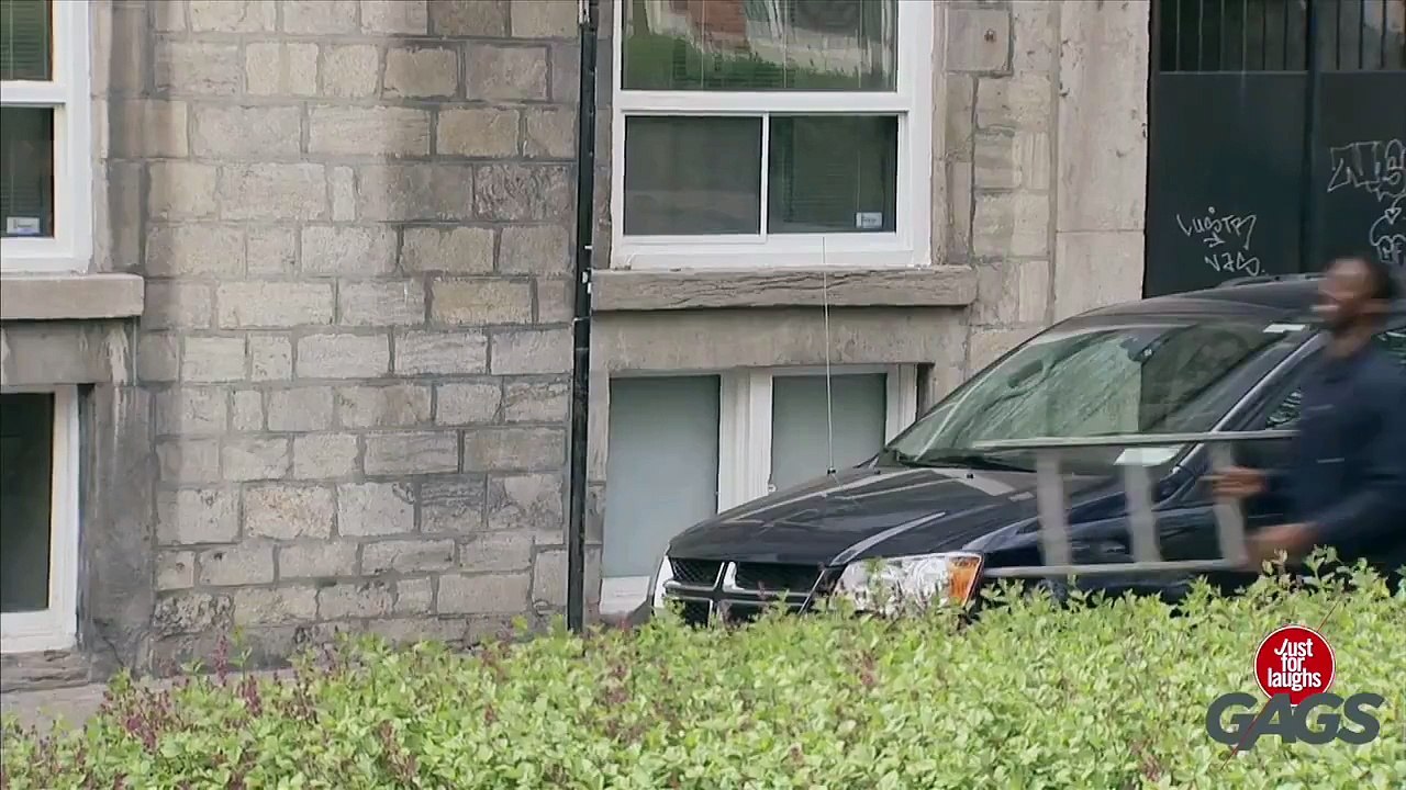Grandpa Tied to Car Prank