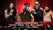 Roman Reigns vs. Bray Wyatt | WWE Hell in a Cell 2015 | WWE 2K15 Gameplay