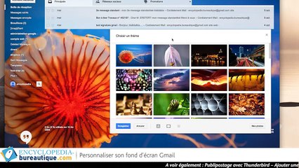 Changer ou personnaliser son fond d'écran Gmail