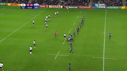 TRY_ Nadolo and Nakarawa combine for bonus point  - Uruguay vs Fiji ( 47 - 15 ) - Rugby World Cup 2015