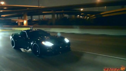 2400HP Twin Turbo Corvette at TX2K15 Tearing up the Streets!
