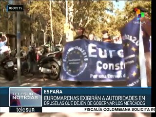 España se suma a las Euromarchas 2015 rumbo a Bruselas