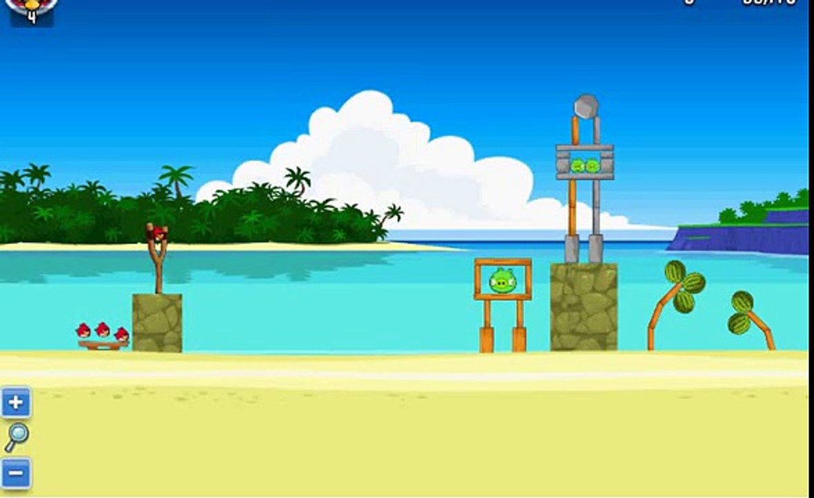 Angry Birds Surf and Turf Level 1 - 66330 points