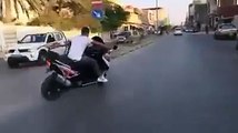 Extreme Scooter drifting.. Now we have seen it all