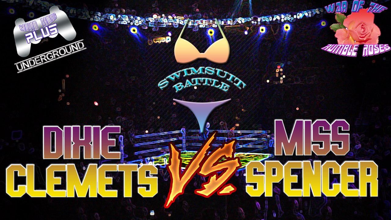 War of the Rumble Roses - Swimsuit Battle - Dixie Clemets vs Miss ...