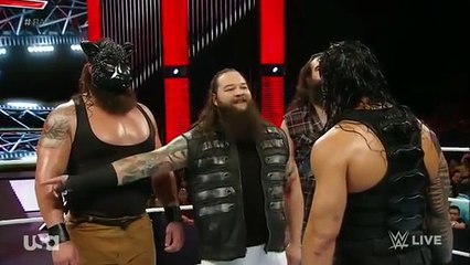 WWE Raw 9/21 Randy Orton helps Ambrose and Reigns against the Wyatt Family