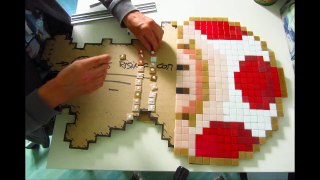 Pixel Art Toad - Mosaique - Mosaique - Street Art