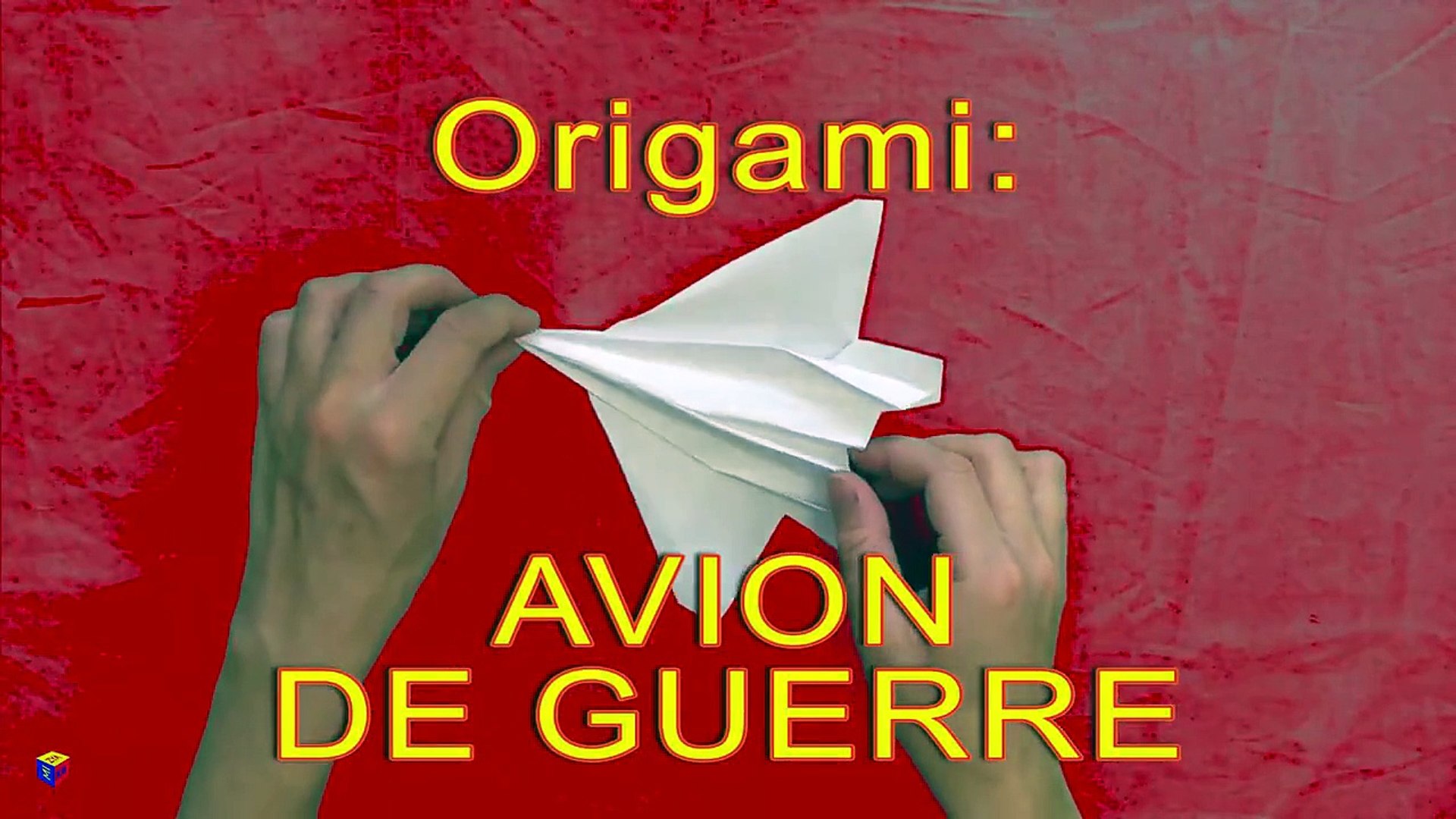 Origami : comment faire un avion de guerre en papier plié. Vidéo éducative  pour enfants !! - video Dailymotion
