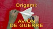 Origami : comment faire un avion de guerre en papier plié. Vidéo éducative pour enfants !!