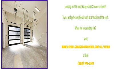Garage Door Opener Repair in Selma, AL