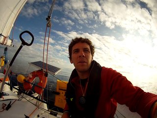 On board Etape 1 Mini Transat Henri Marcelet