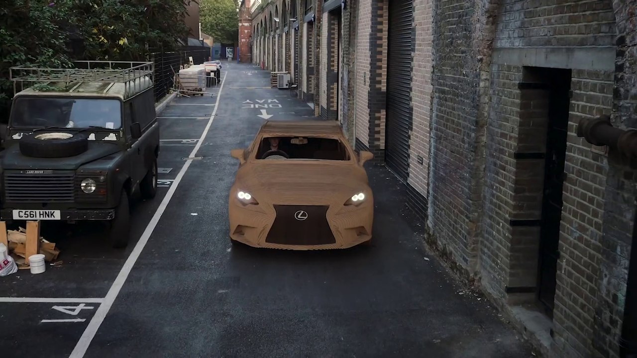 Lexus a fabriqué une voiture en papier - Voiture Origami qui fonctionne
