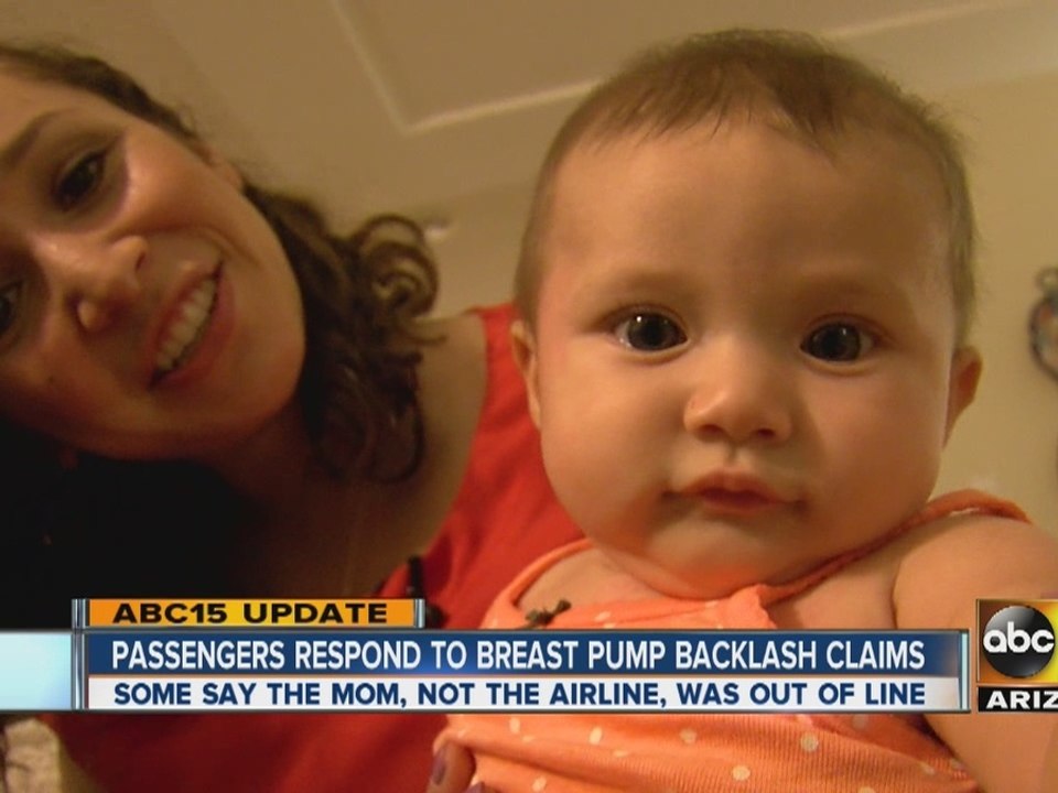 Passengers respond to breast pump backlash