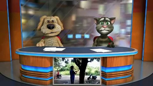 Funny telugu video by talking tom and talking dog new funny video