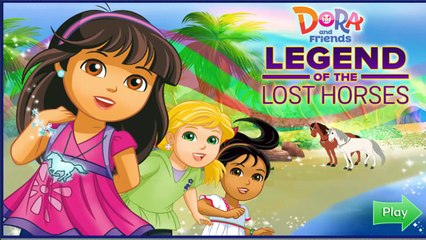 Dora The Explorer Games - Legend Of The Lost Horses - Game Video For Kids Children