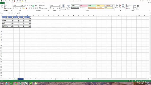 001 Making columns and rows wider and narrower, and autofit