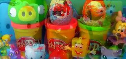 ANGRY BIRDS SpongeBob HELLO KITTY Disney Cars SPIDERMAN surprise eggs LPS Minnie Mouse TURTLES [Full Episode]