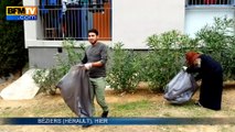 Béziers: des réfugiés nettoient un quartier pour se faire accepter