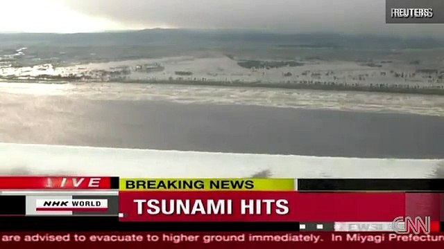 Japan Tsunami CNN Breaking World News 11-MAR-2011(Big Wave)
