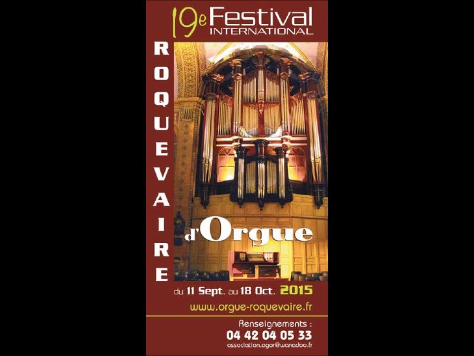 19ème festival International d'orgue de Roquevaire - soirée du 27/092015