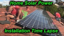 Home Solar Power System Installation Time Lapse
