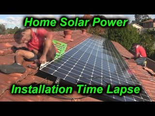 Home Solar Power System Installation Time Lapse